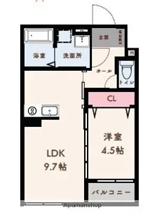 Y’Sスクエア光の森【101号室】の間取り
