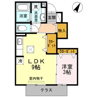 エクセル新外II【1階】の間取り