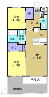 ARTH平松【101号室】の間取り