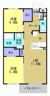 ARTH平松【201号室】の間取り