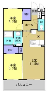 ARTH平松【202号室】の間取り