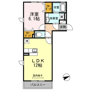 アルカンシェルII【1階】の間取り
