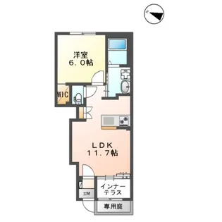 熊本市南区八幡アパート【108号室】の間取り