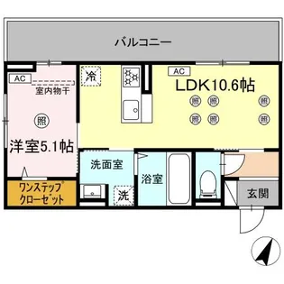 ザ スターリング新外【3階】の間取り