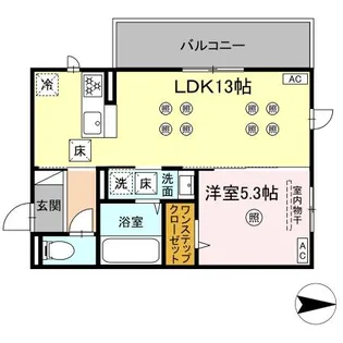 カトルカールII【1階】の間取り