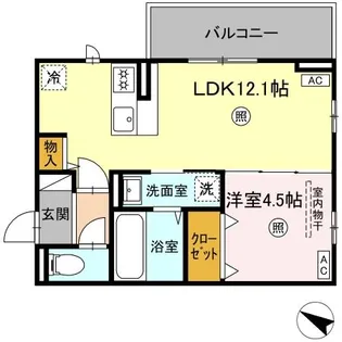 ピノ・ジョヴァーネ【3階】の間取り