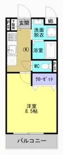 SMILE GARDEN菊陽【102号室】の間取り