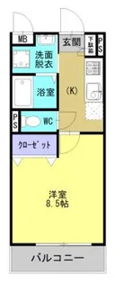 SMILE GARDEN菊陽【203号室】の間取り