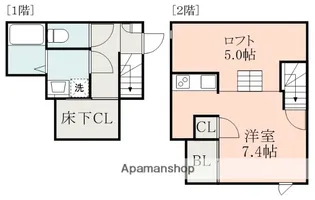 ADC日赤通ミュウ【1階】の間取り