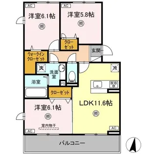 テールエリテ【2階】の間取り
