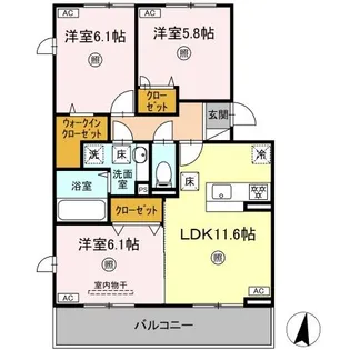 テールエリテ【1階】の間取り