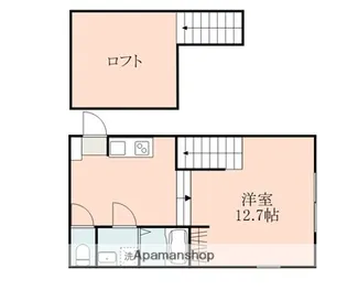 POSH YOKOTE【2階】の間取り