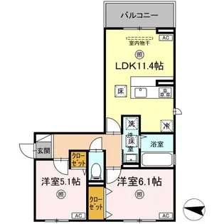 シャルマン12【107号室】の間取り