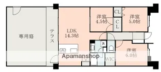 パレスト光の森ソラリス【1階】の間取り