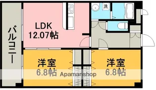 アステール大津駅前【202号室】の間取り