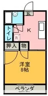 エンゼルハイツ新南部【102号室】の間取り