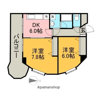 サンセゾンⅥ【2階】の間取り