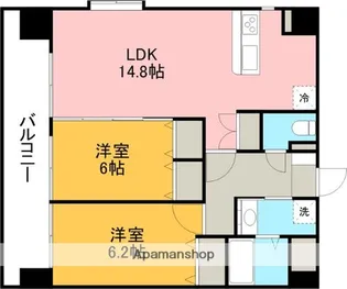 アン グランデ【6階】の間取り