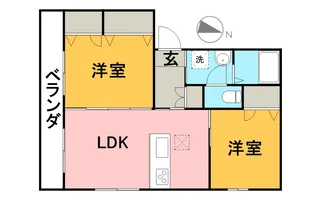 サンライト光の森【1階】の間取り