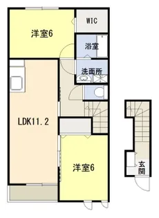 アウローラⅢ【2階】の間取り