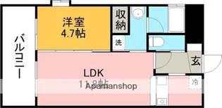 ALIVIO上水前寺【6階】の間取り