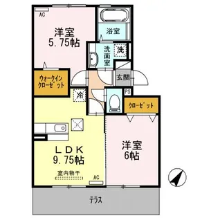 プルミエール A棟【1階】の間取り