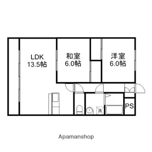 ディアナコートウト【1階】の間取り