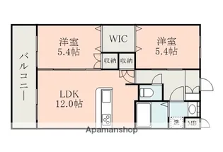 ジェネシス京町台【3階】の間取り