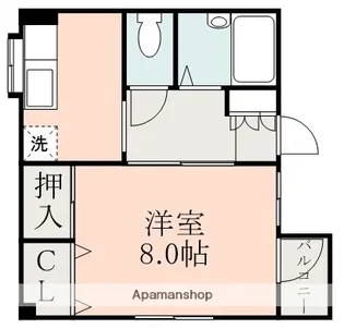 ヴィラ飛鳥Ⅰ【4階】の間取り