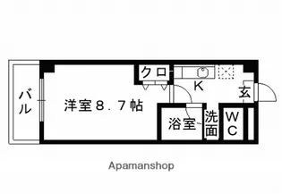 グランソシエ黒髪【2階】の間取り
