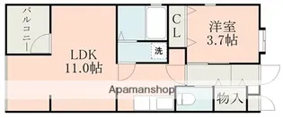 テラーサ参番館【2階】の間取り