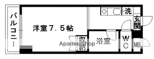 リベルテ水前寺北【9階】の間取り