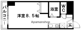ルフェール熊本通町【11階】の間取り