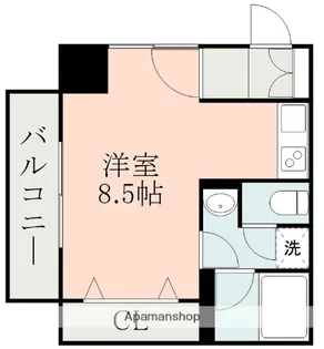 サテンドール黒髪【3階】の間取り