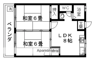 サンハイツ出水【3階】の間取り