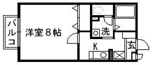 サニーコート帯山【2階】の間取り