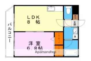 サンセール帯山【2階】の間取り