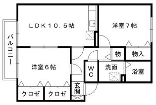 セジュールルピナ C棟【1階】の間取り