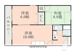 コーポ21【303号室】の間取り