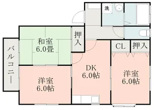 パーチェ江津A【1階】の間取り