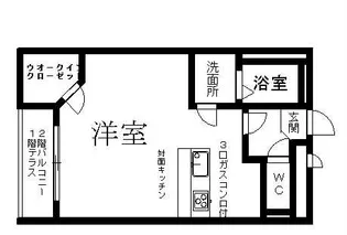 レオパレスKE【204号室】の間取り