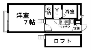 レオパレスピュアガーデンⅡ【202号室】の間取り
