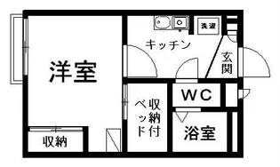 レオパレスVAGENGATAN【205号室】の間取り