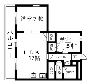 レオパレス鹿子木AREAⅠ【301号室】の間取り
