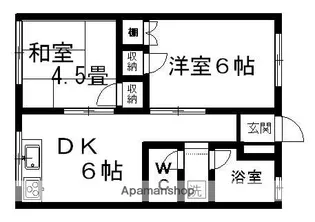 松井アパート【201号室】の間取り