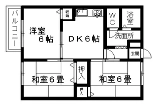フローラルYM【2階】の間取り