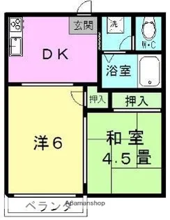 サンハイツ永江【2階】の間取り