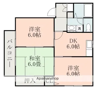 ディアスエントピアA棟【1階】の間取り