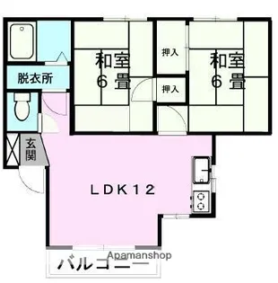 ガーデンヒルズ【1階】の間取り