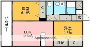 オリエンス八反田【4階】の間取り